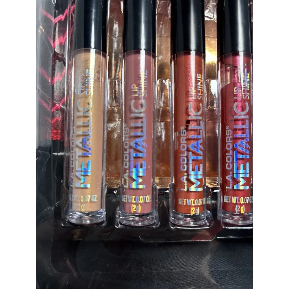 Lipsticks L.A. Metallic Lip Shine Set (5) Gloss Make Up Cosmetics‎
